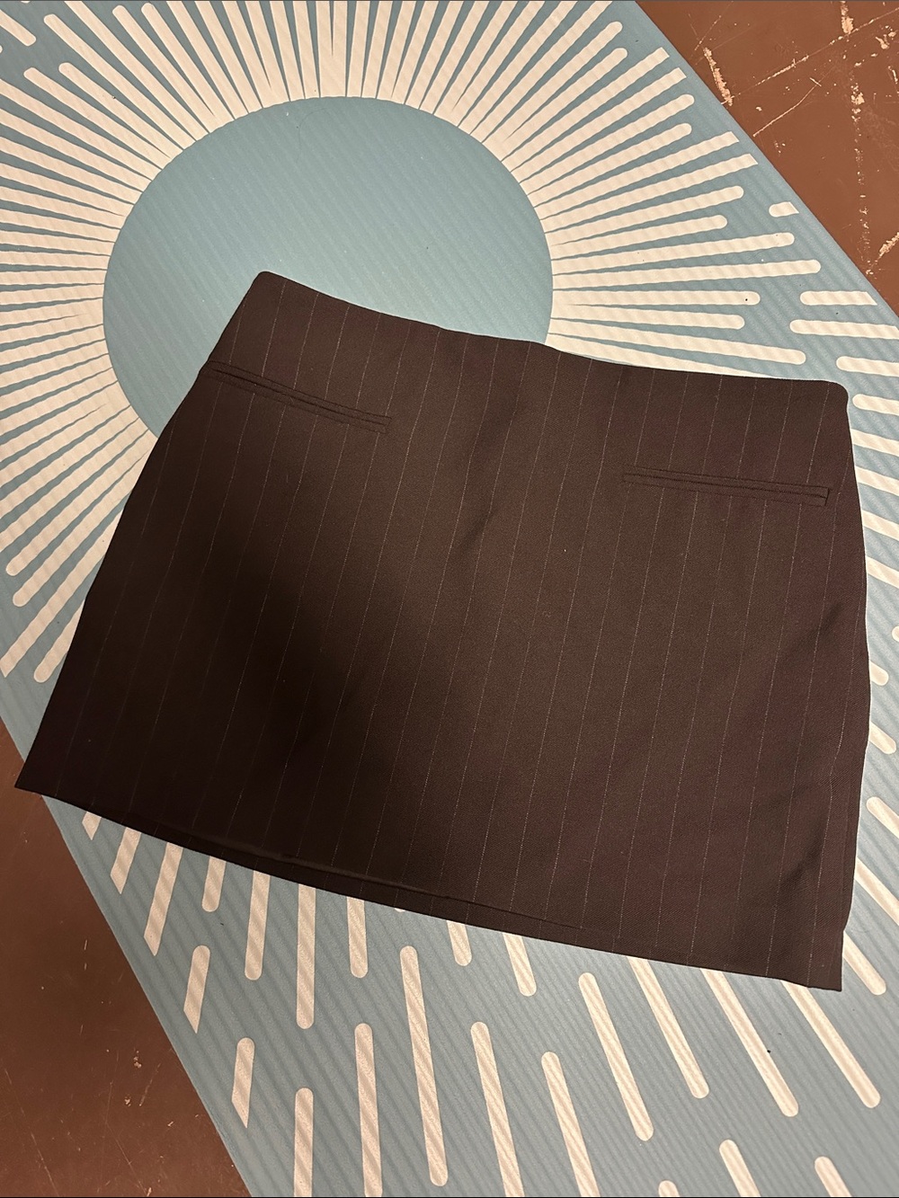 Zara Black Pinstripe Mini Skirt